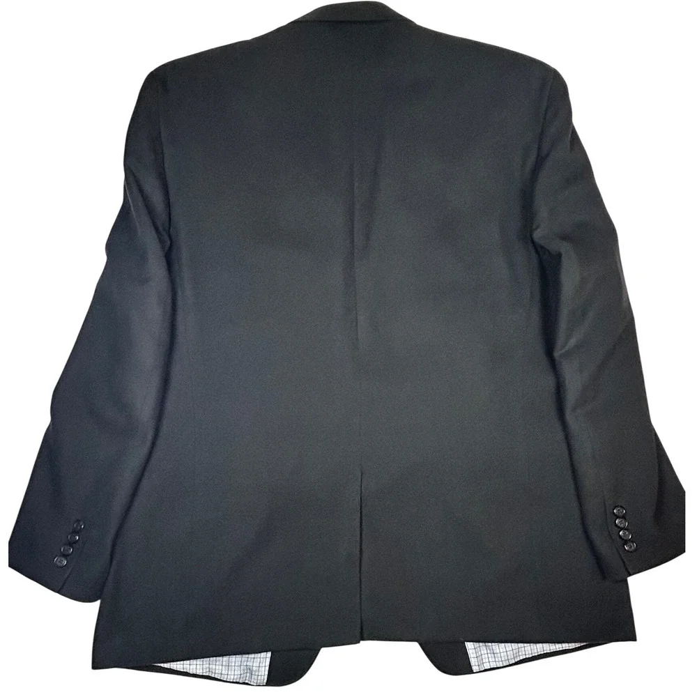 Lauren Ralph Lauren Mens Black Blazer Sport Coat 2 Button Classic Fit 23